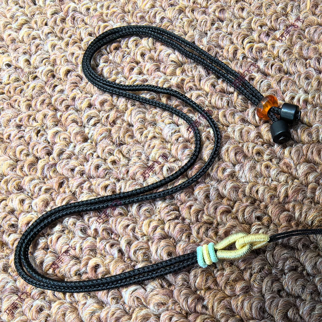 纯手工编织国潮吊坠挂绳diy编织文玩挂件绳男女款 高端 项链 红绳