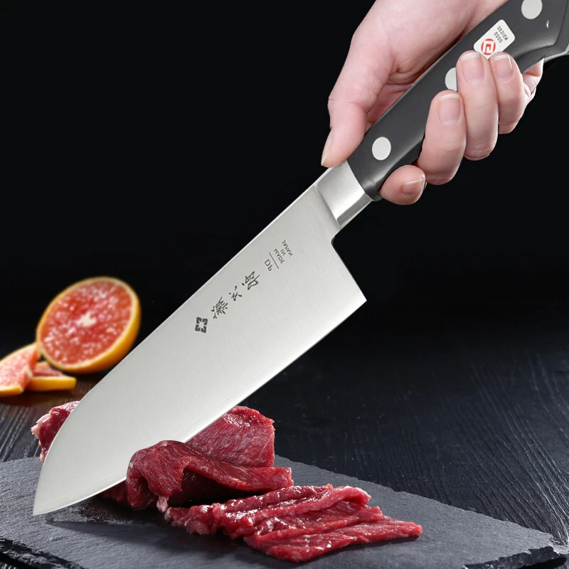 日本原产Tojiro藤次郎钴合金三德刀多用刀厨刀F-503厨房用高档