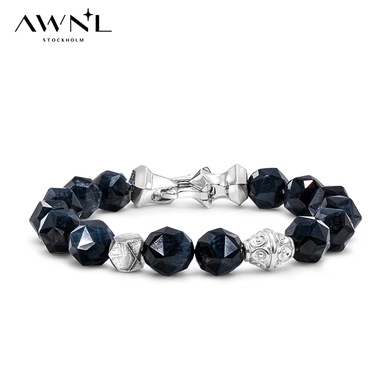 AWNL【遛狗局同款】须弥星辰鹰眼石北欧M陨手链轻奢小众送男友礼物