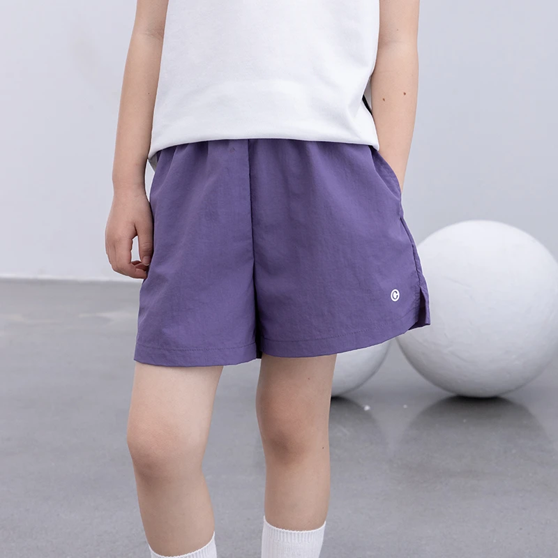 女童短裤夏季薄款中大童百搭纯色五分裤休闲裤儿童时尚户外速干裤