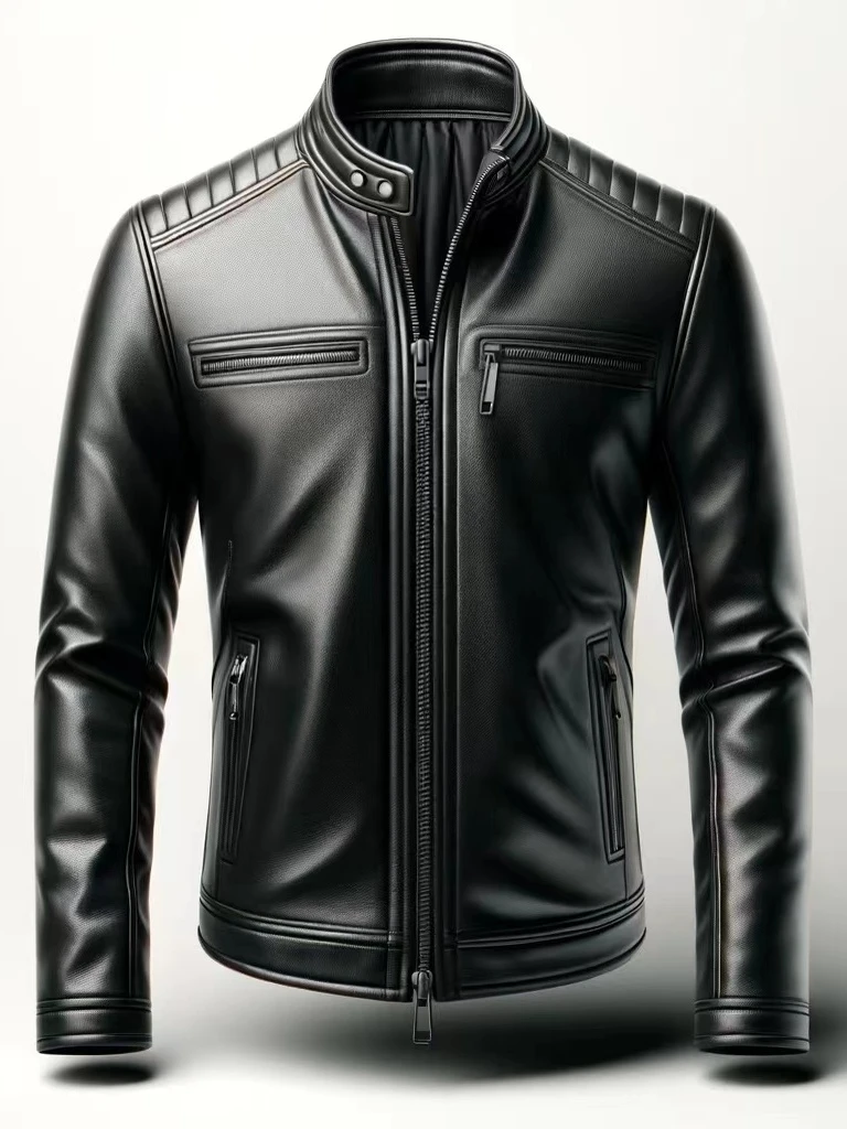 【299皮衣】男士商务休闲皮衣W