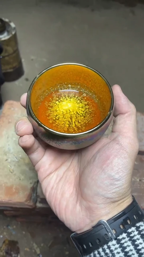 【闪购商品】瓷茶盏彩钻 禅定 （（配礼盒 收藏证书）