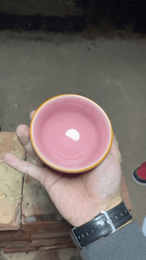 【闪购商品】瓷茶盏樱花粉 （配礼盒 收藏证书）