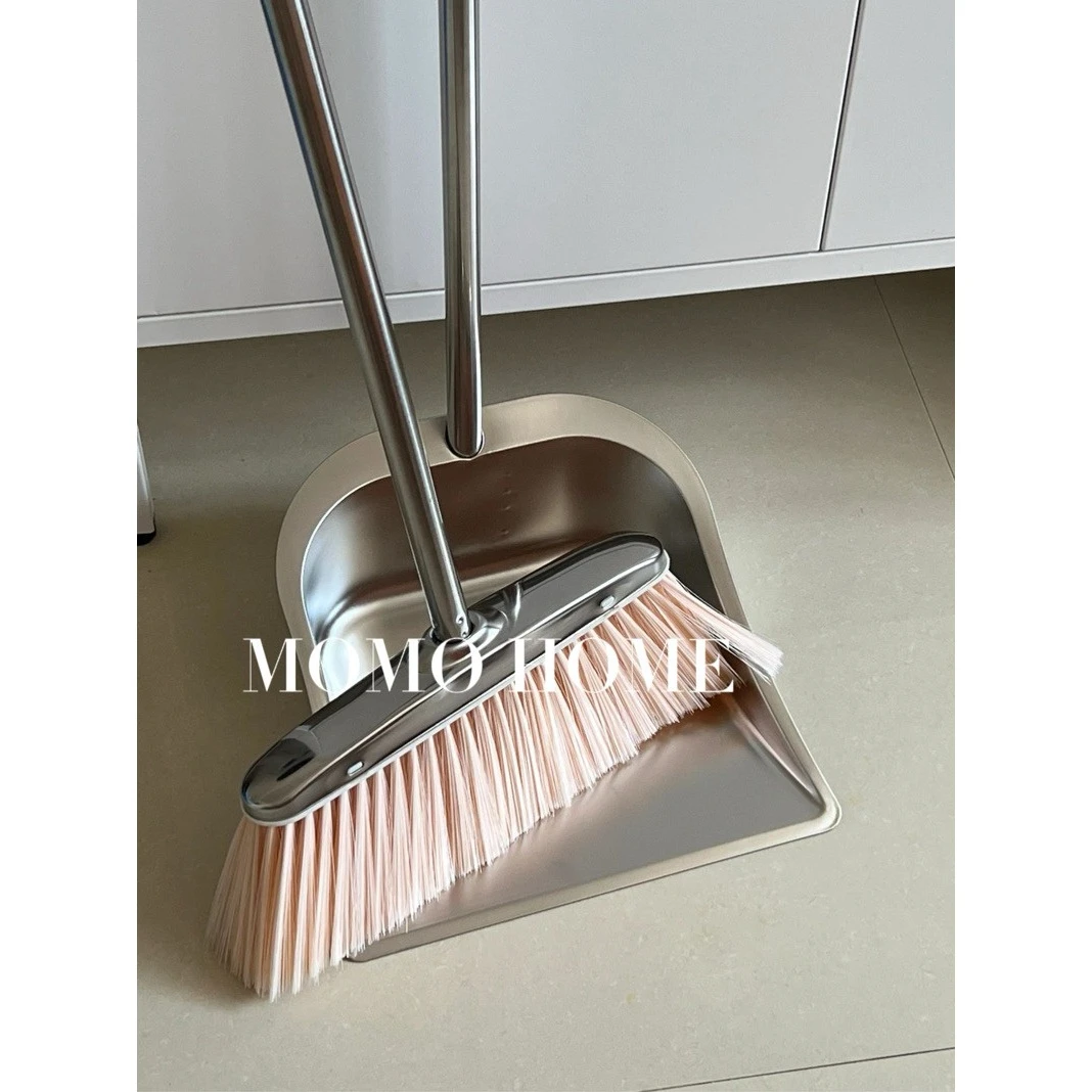 MOMO不锈钢扫把家用单簸箕高质量组合扫帚笤帚室内扫把组合