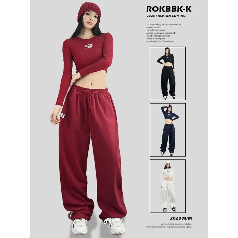 ROKBBK-K/布韩街舞潮牌hiphop街舞嘻哈休闲裤女爵士舞多色运动裤