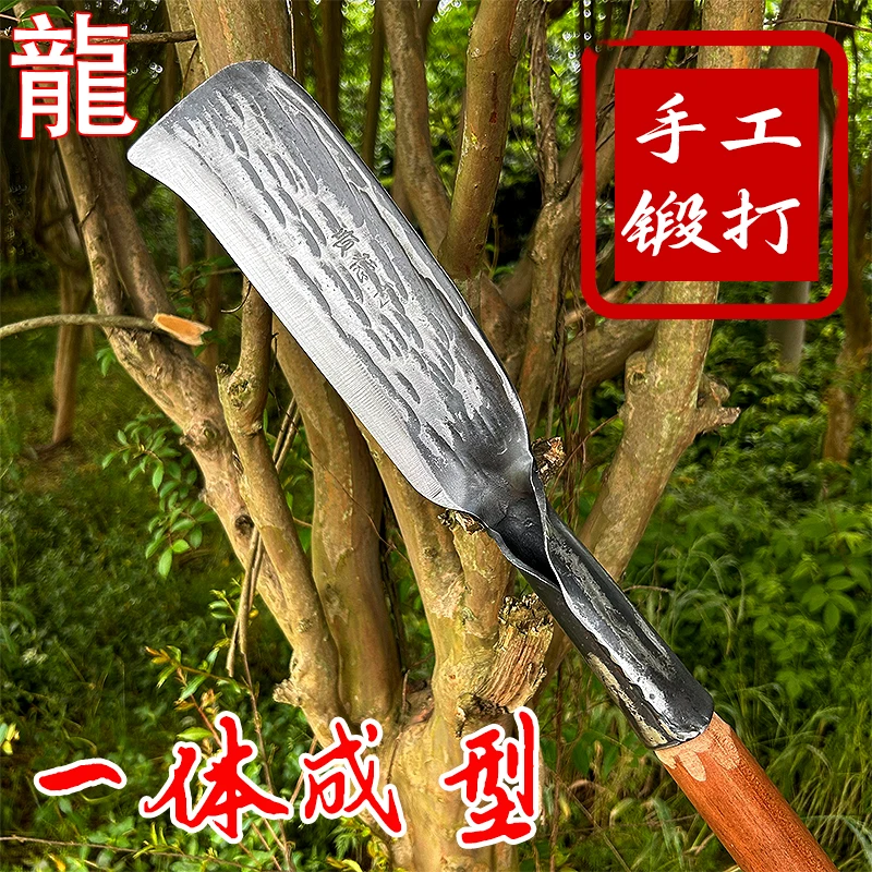砍柴刀架砍树户外手工纯手工锻打砍柴砍树加厚砍竹刀劈柴刀砍柴刀