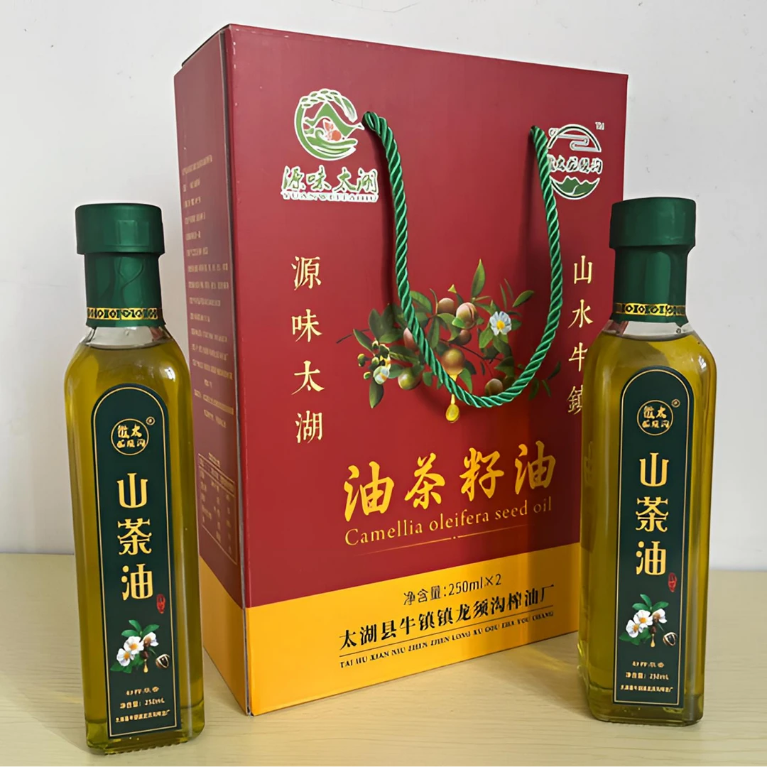龙须沟大别山茶籽油物理压榨一级纯正高山茶油太湖特产礼盒装包邮
