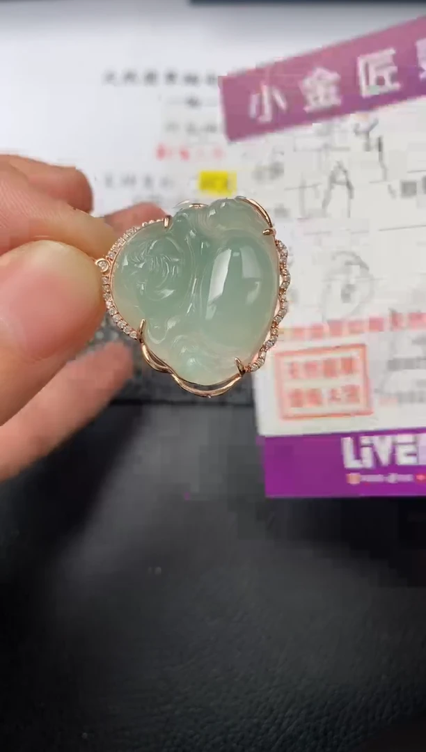 【闪购商品】翡翠颈饰银S925镶嵌挂件