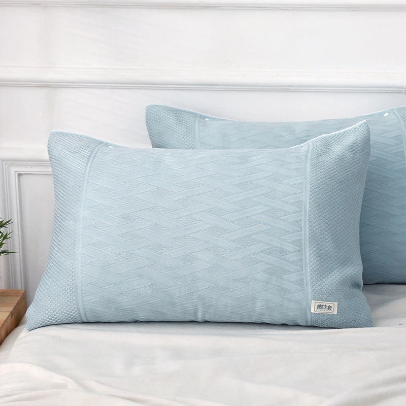 【李京花】竹纤维凉感魔术枕巾 防脱高档透气成人枕头巾