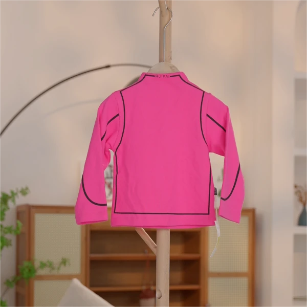 【编号J463】7825011365-20-压线字母儿童打底衣玫红色-QRDZ