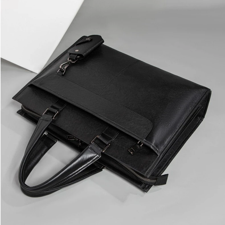 新款男包真皮手提包男士商务公文包轻奢高档商务包电脑包单肩包男