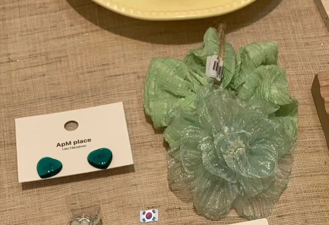 合金锆石耳饰 新款耳饰卡纸新款