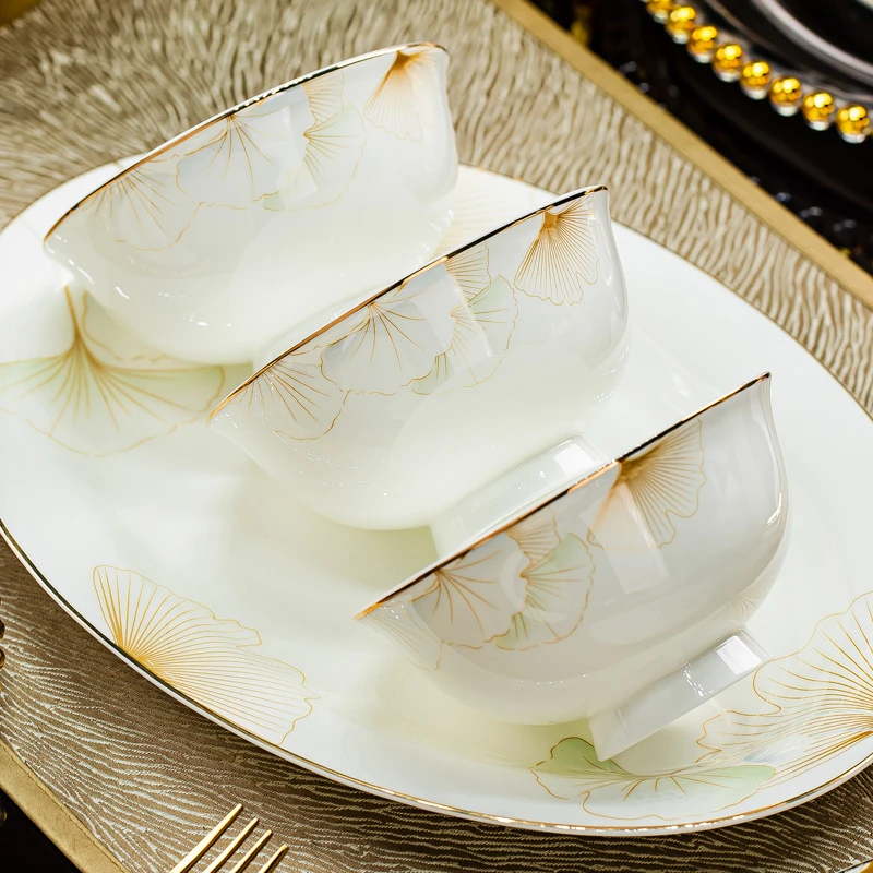 DIY 单品自由配 幸福时光陶瓷碗家用碗盘碟汤碗菜盘单件骨瓷餐具