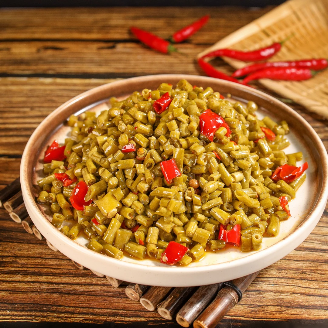 [湘西特产]农家酸豆角120g下饭菜食用方便健康美味干净