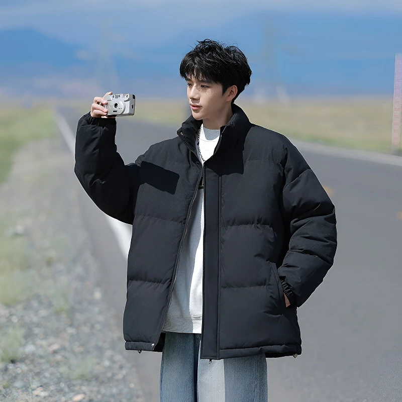 羽绒棉服情侣款冬季加厚保暖御寒立领棉袄面包服潮流百搭棉衣外套