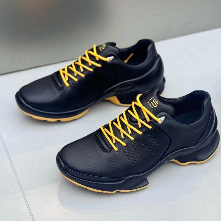 经典探索15周年男士真皮户外系带轻便舒适休闲百搭男鞋