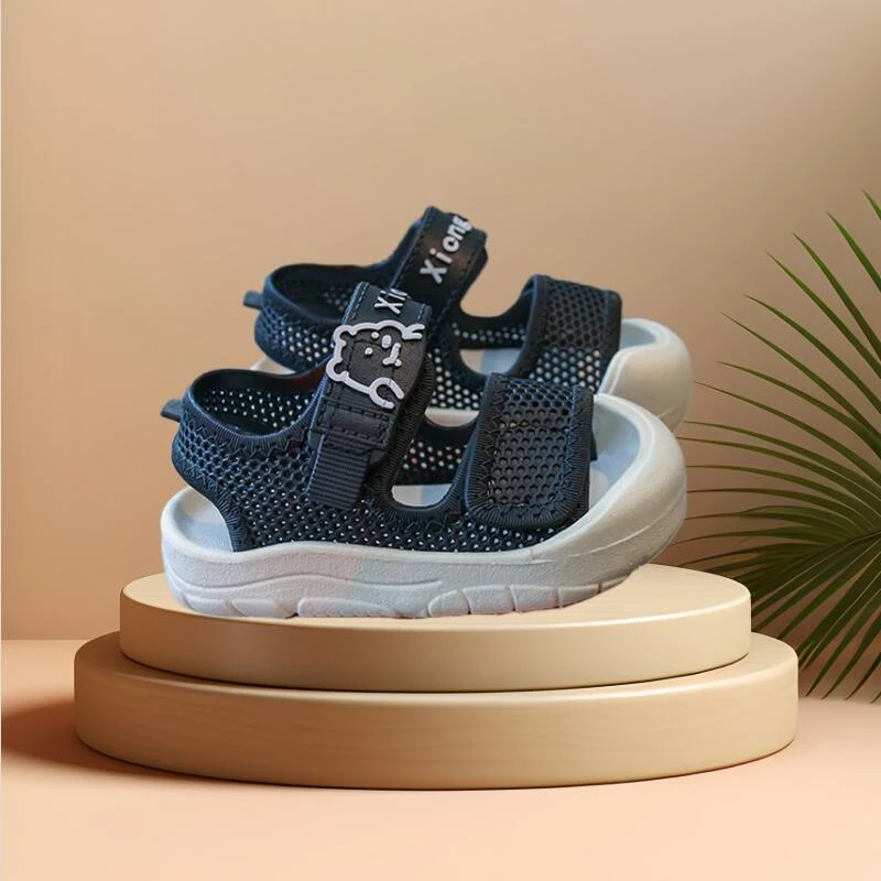 2025夏季新款宝宝学步鞋0到3岁防撞防踢软底婴儿男童女童外穿凉鞋