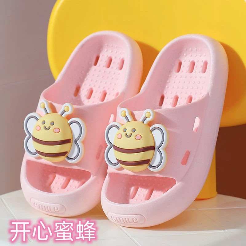 浴室速干夏季新款女童漏水拖室内耐磨防滑防臭镂空设计女童漏水拖