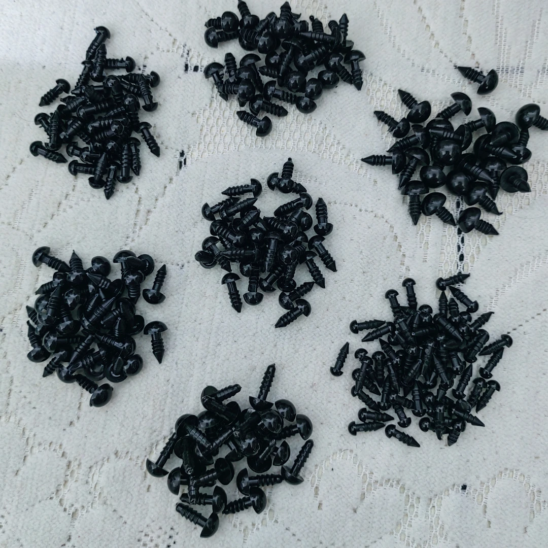 玩偶螺丝黑眼睛5mm40粒6mm40粒7mm40粒8mm40粒9mm20粒10mm20粒
