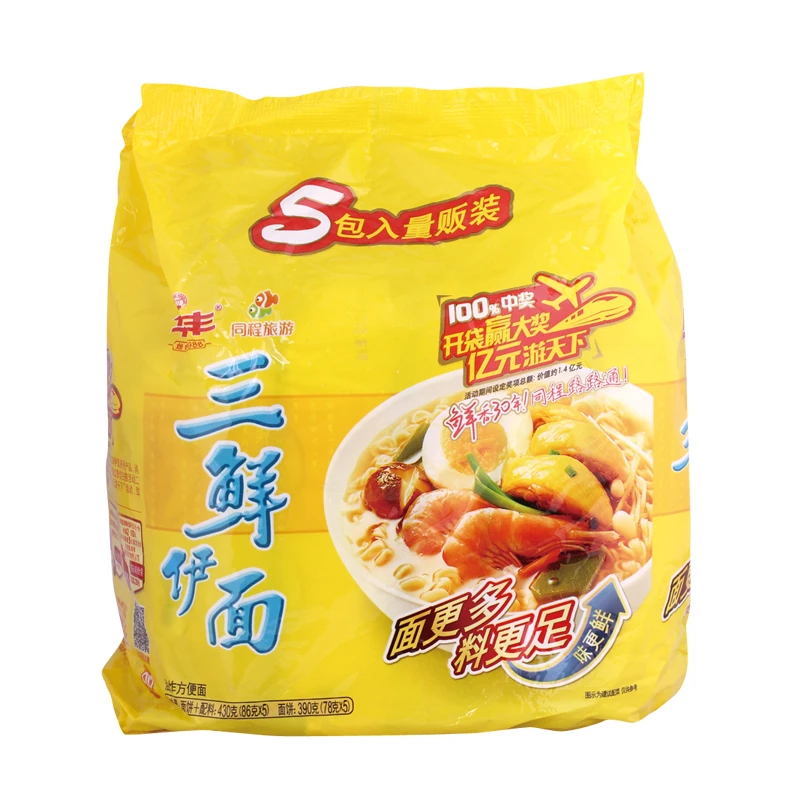 华丰三鲜伊面五连包86g*5/包