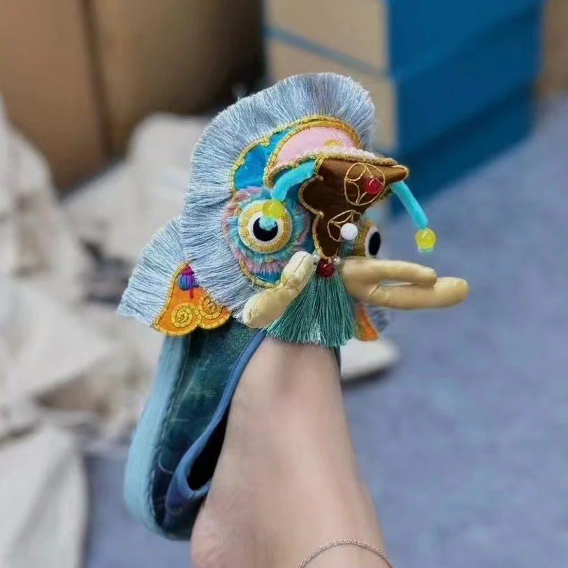 苍龙。 重工手纳千层底龙头系列低帮舒适透气时尚百搭布鞋手工拖鞋