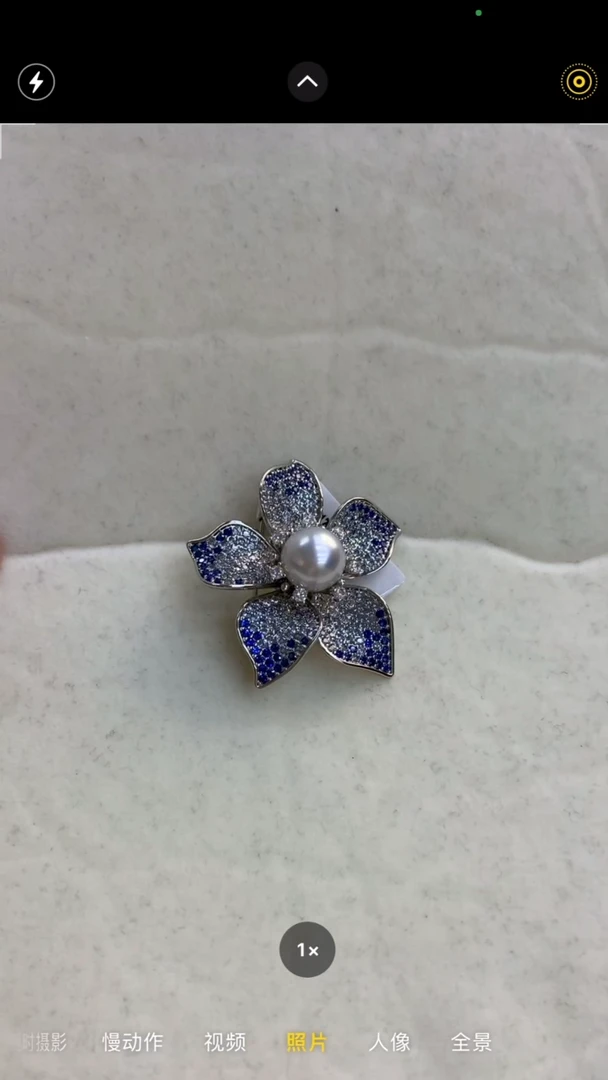 【闪购商品】海水珍珠胸针合金海水澳白胸针