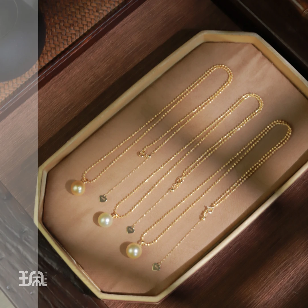 金灿|海水珍珠*项链*S925银镀金QB231221107多样性发其一