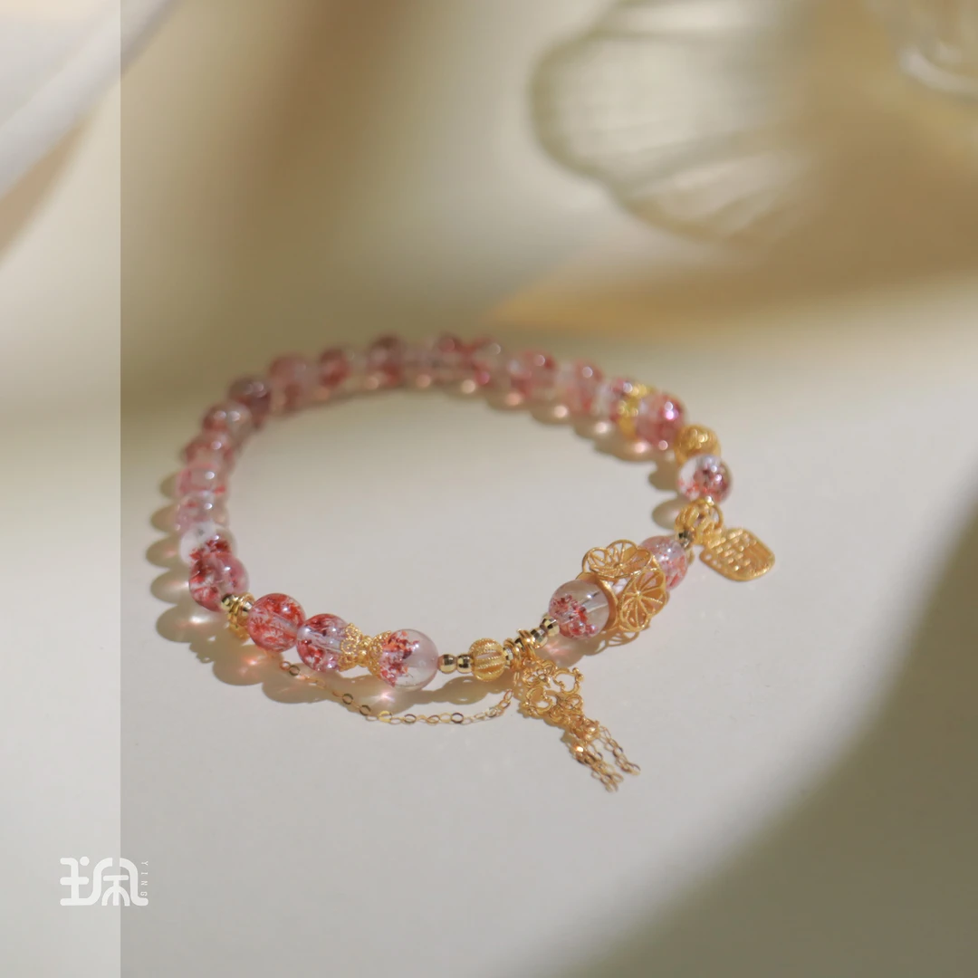 聆夏|水晶*手串*18K金镶嵌XYC24031136多样性发其一