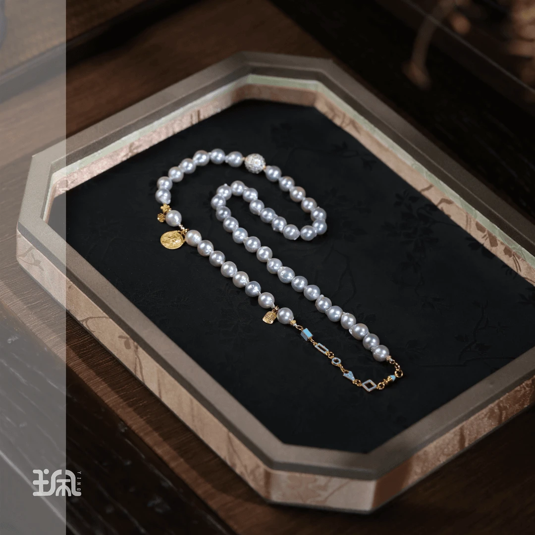 姿玥|海水珍珠*项链*S925银镀金MSB24082753多样性发其一