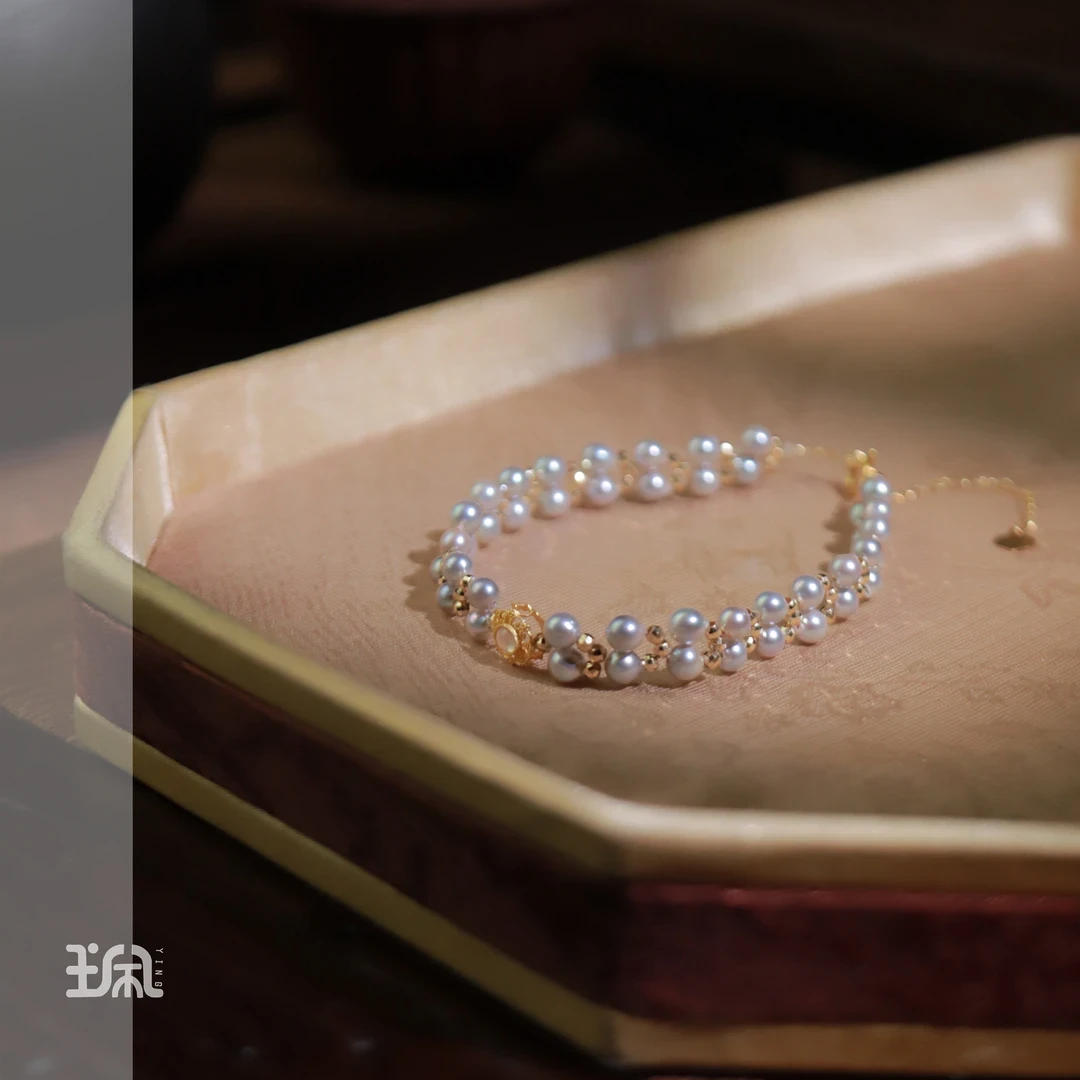 轻词|海水珍珠*手链*18K金镶嵌PYC24021608多样性发其一