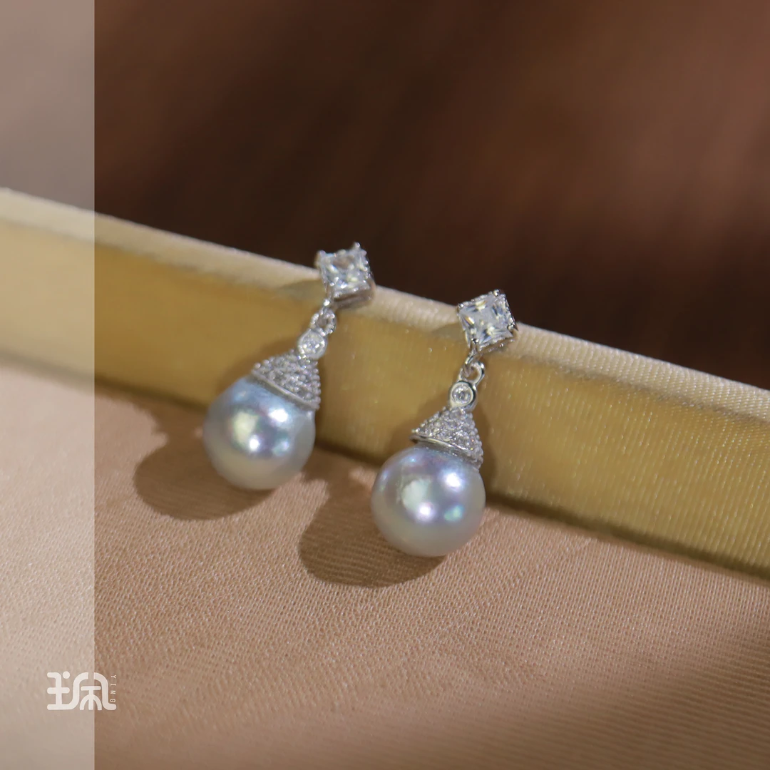 文澜|海水珍珠*耳钉*S925银镶嵌QXA24061508多样性发其一