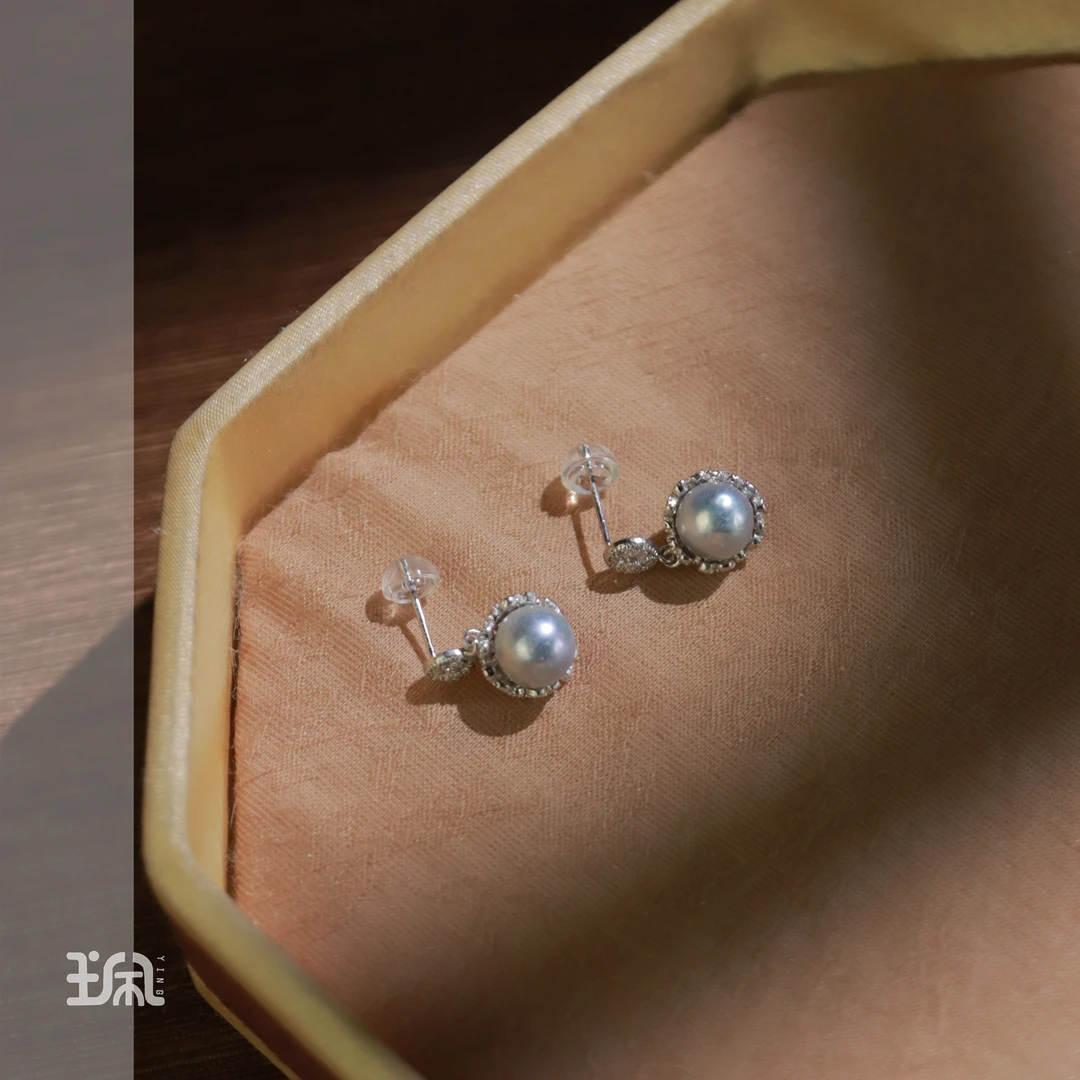 漫予|海水珍珠*耳钉*S925银镶嵌QA231221106多样性发其一