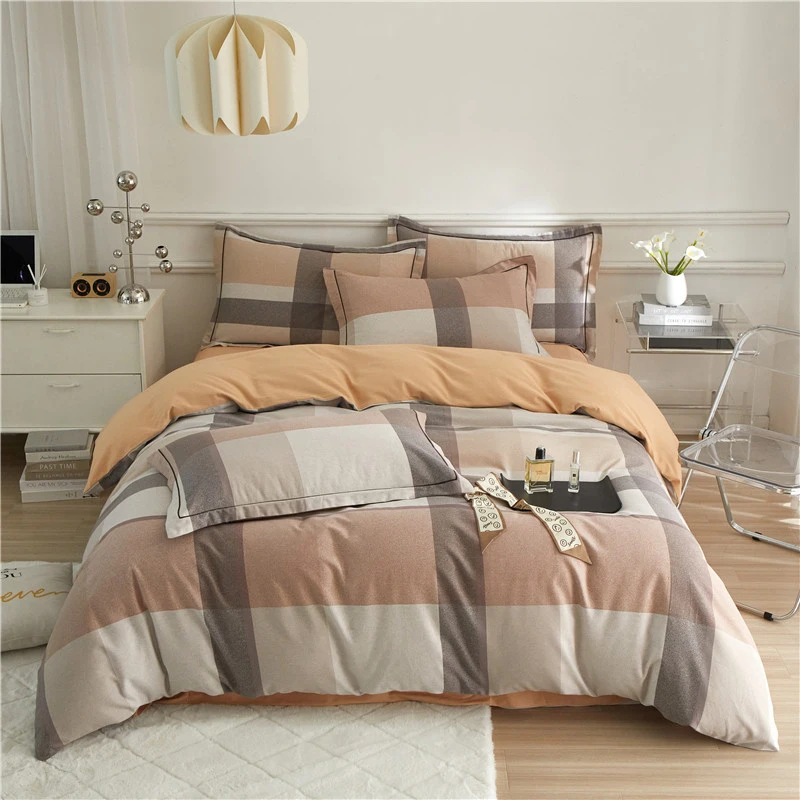 JN-棉质生态磨毛印花四件套床笠可