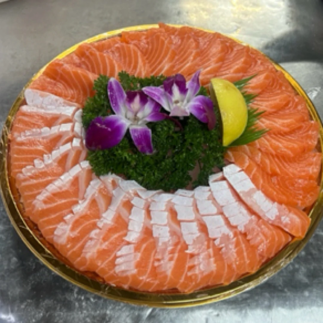 带皮称三文鱼鱼拼鱼腩