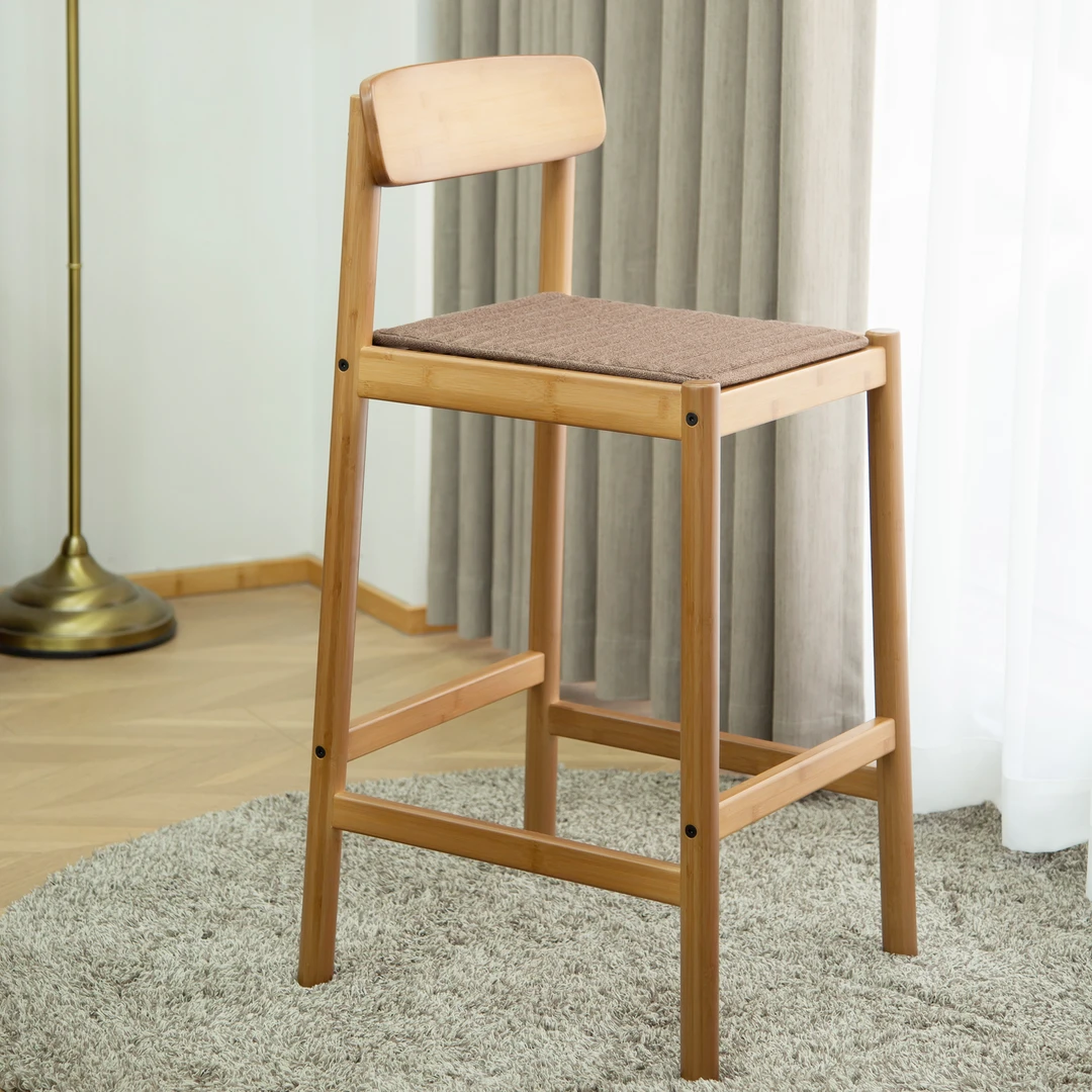 度庐约克吧台椅凳子书房椅子家用简约办公北欧书桌椅靠背椅餐厅