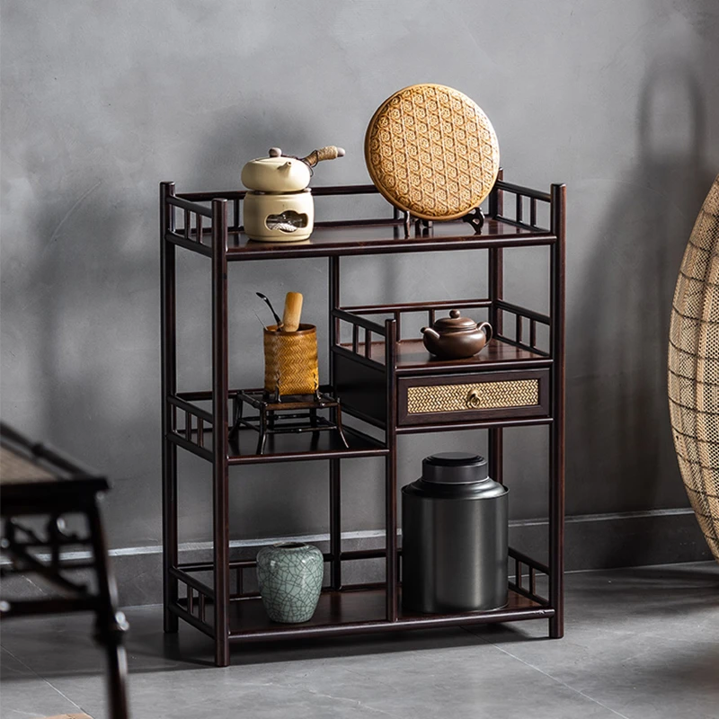 茶架家用茶柜中式