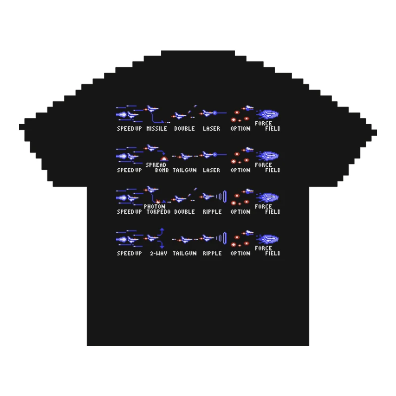 8BIT游戏沙罗曼蛇合集印花T恤夏季潮牌短袖大码宽松ins情侣半袖