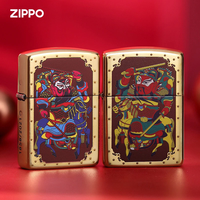 Zippo打火机正版原装进口复古国风 门神 3D盔甲限量收藏 TC9901QT