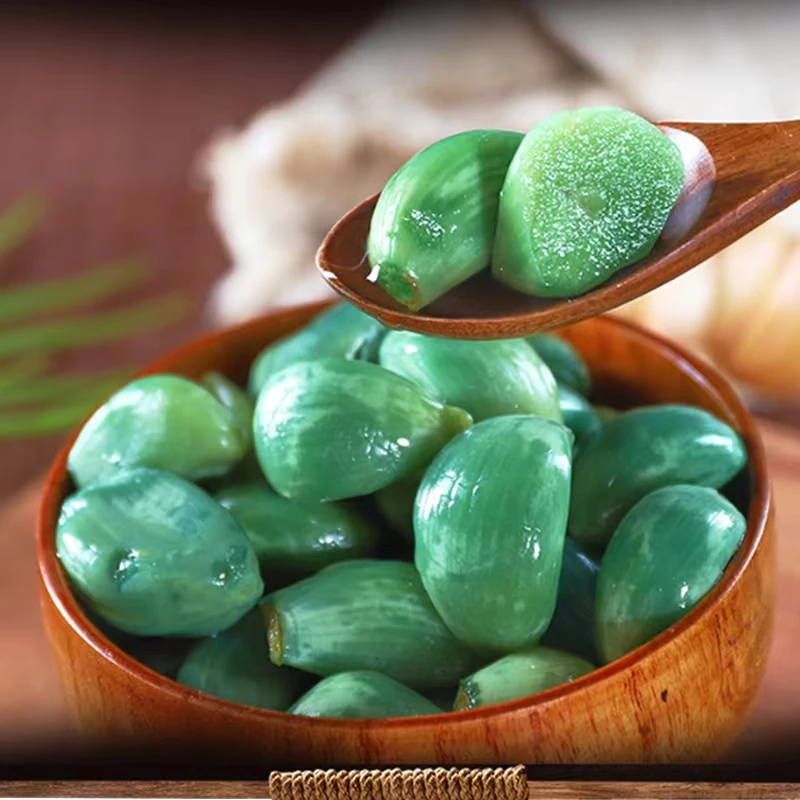 山东腊八蒜传统特产绿蒜醋泡大蒜新鲜脆爽醋蒜甜蒜酸甜微辣酱倒缸