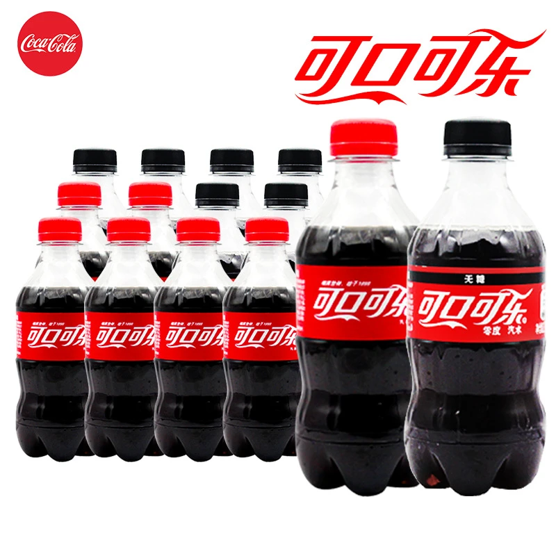 迷你瓶装可口可乐300ml瓶装可乐迷你小瓶雪碧芬达碳酸饮料汽水