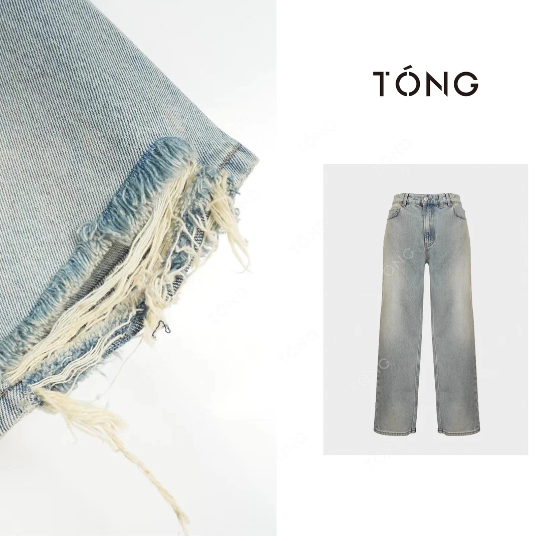 【常青】柜同款原定位洗水直简显瘦高牛仔裤 GA0144