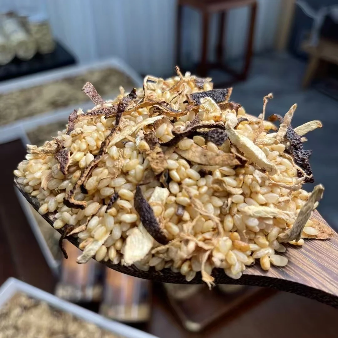 颜家膳品 新会2011东甲老树薄荷香陈皮姜米茶500克汕头滋补品实体