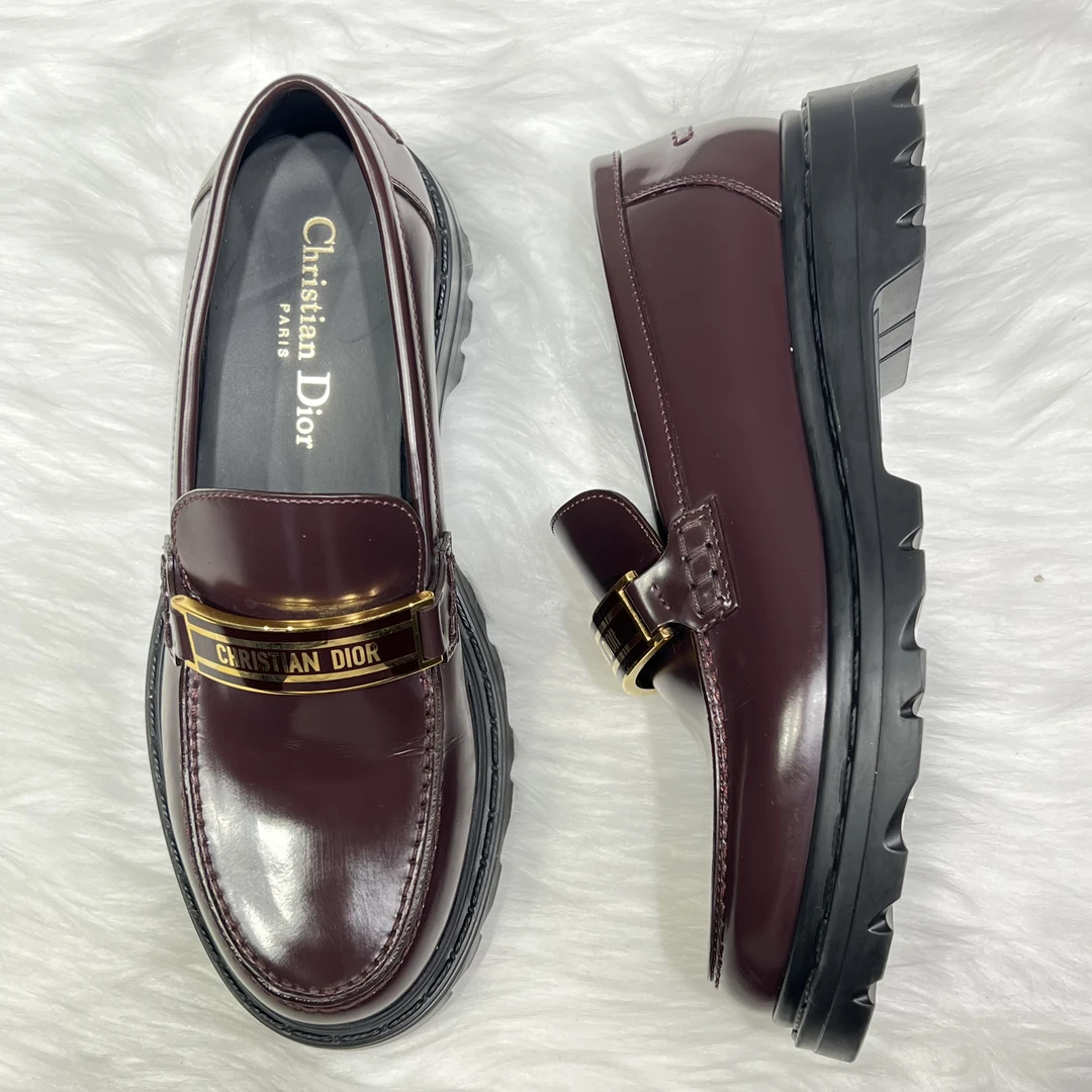 99新 DIOR/迪奥 Code 厚底乐福鞋 36码 公价9.9K h031