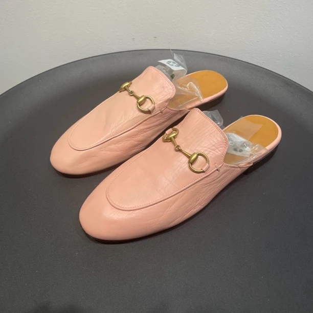 GUCCI古驰 经典马衔扣包头拖鞋 36.5码 99新未使用公价4.6K rys84