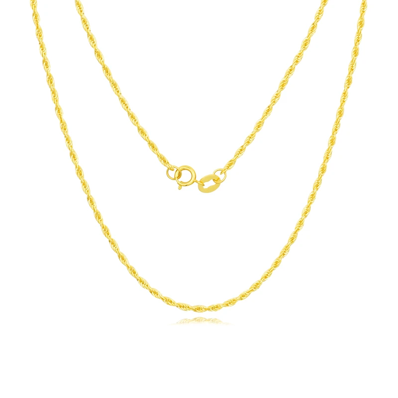 【旺旺专属】18k金百搭麻花链 50cm 轻奢经典时尚百搭  K8018