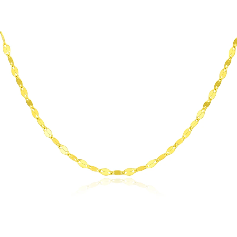 【旺旺专属】18k金百搭嘴唇链 时尚简约项链气质轻奢精致 K8015