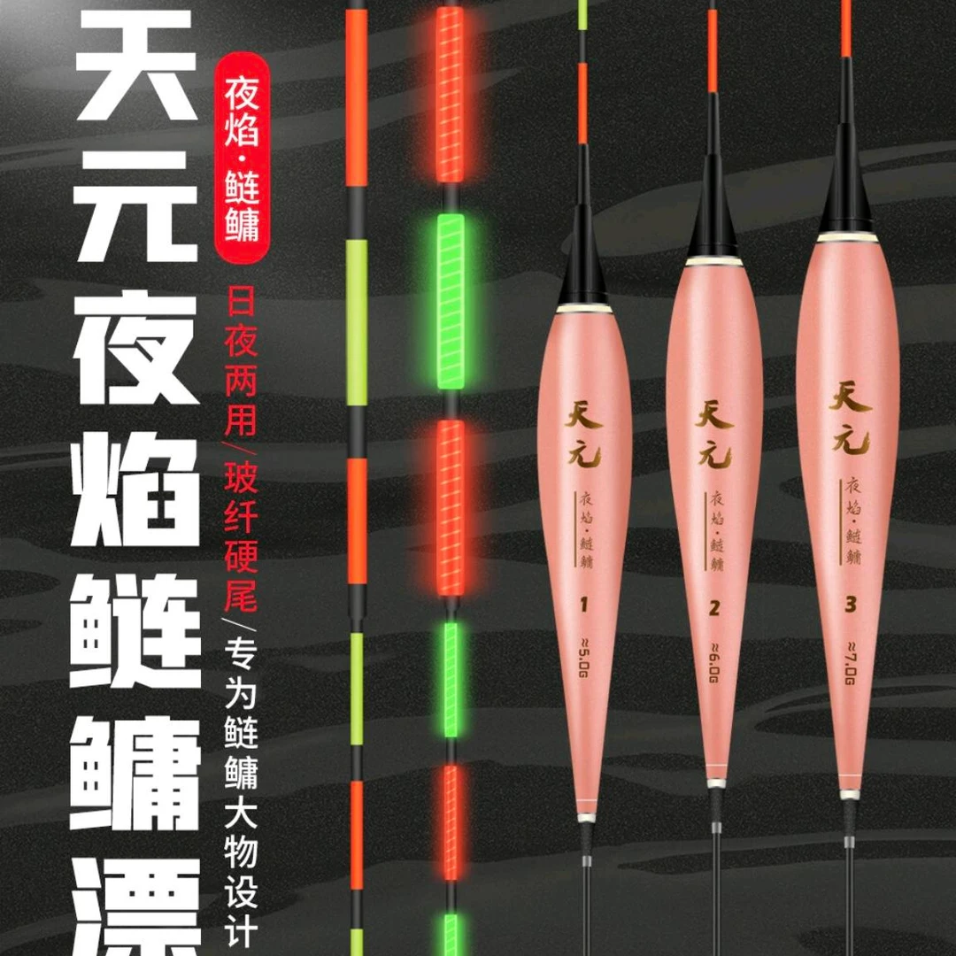 武汉天元鲢鳙电子漂大物鱼漂日夜两用夜光漂高灵敏醒目浮漂