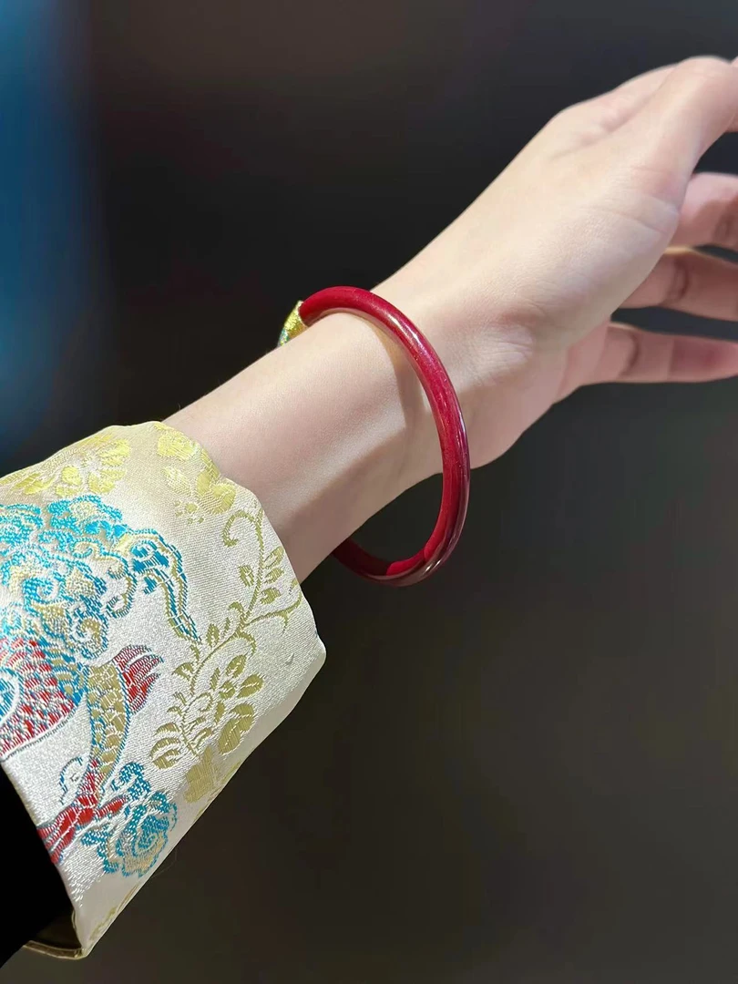 天然辰砂【莹莹专属】天然珠宝天然朱砂手镯M8981