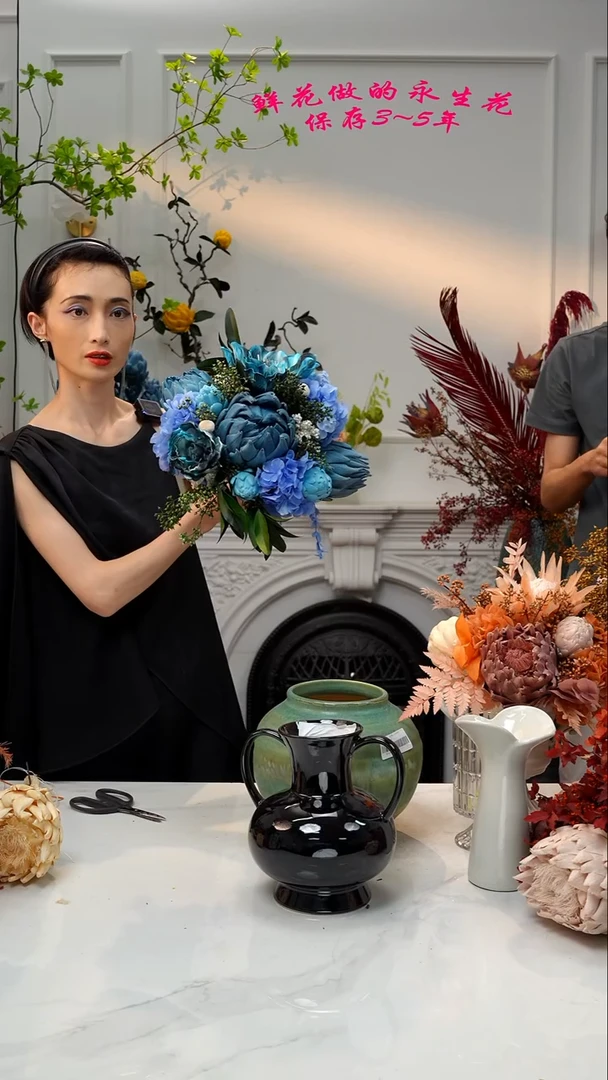 【闪购商品】单花束（灰蓝色款）