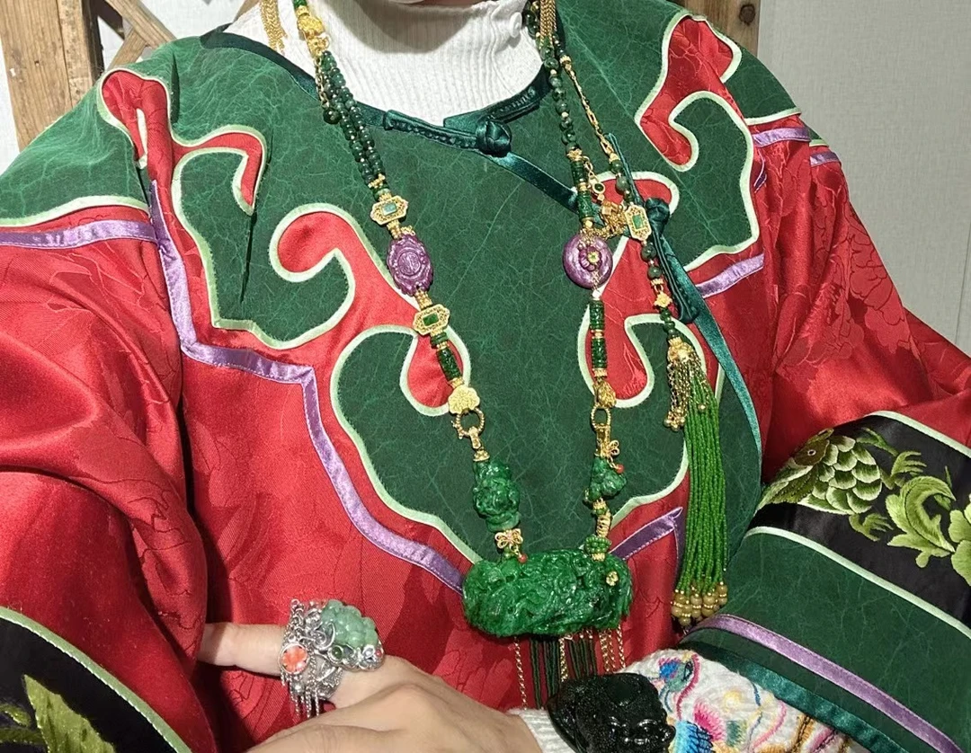 2古影（699-998）瑜玥传琦孤品宋锦香云纱蚕丝缎太太服国风民族风